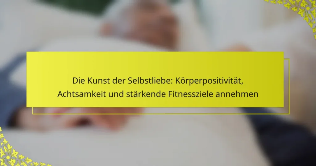 Die Kunst der Selbstliebe: Körperpositivität, Achtsamkeit und stärkende Fitnessziele annehmen