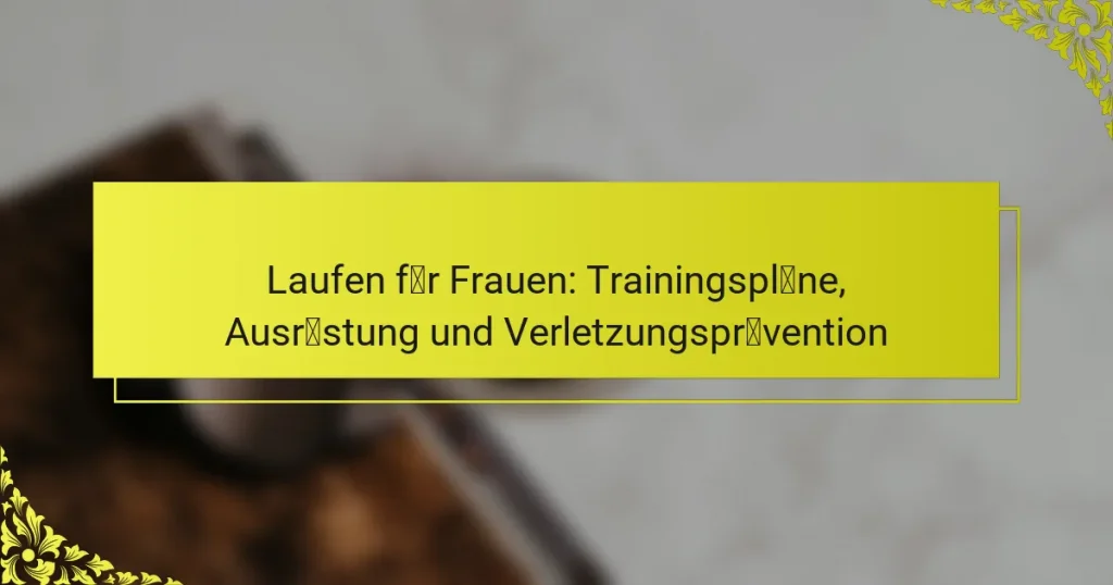 Laufen für Frauen: Trainingspläne, Ausrüstung und Verletzungsprävention